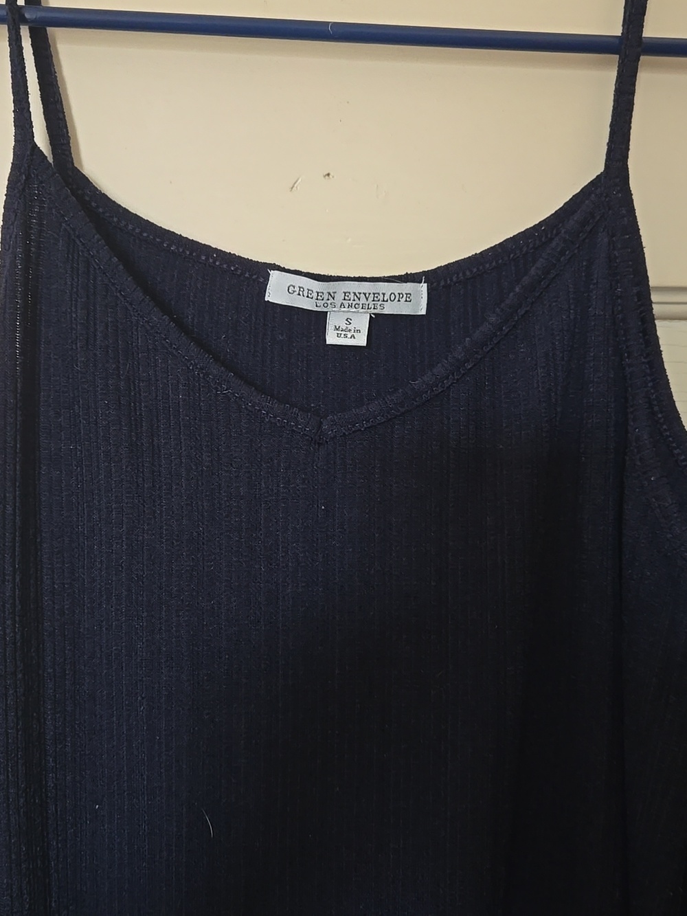Navy Ribbed Mini Swimsuit Coverup Size Small - Picture 2 of 5